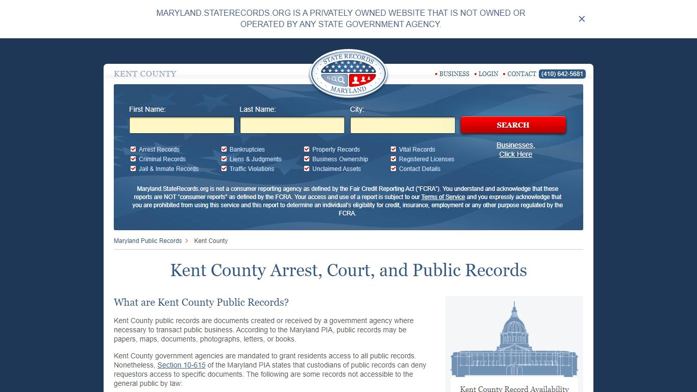 Kent County Arrest, Court, and Public Records